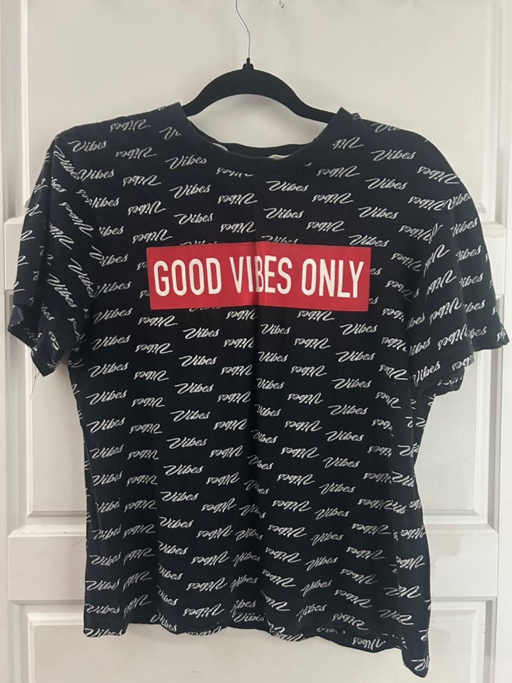 Good Vibes Only Black Graphic Tee